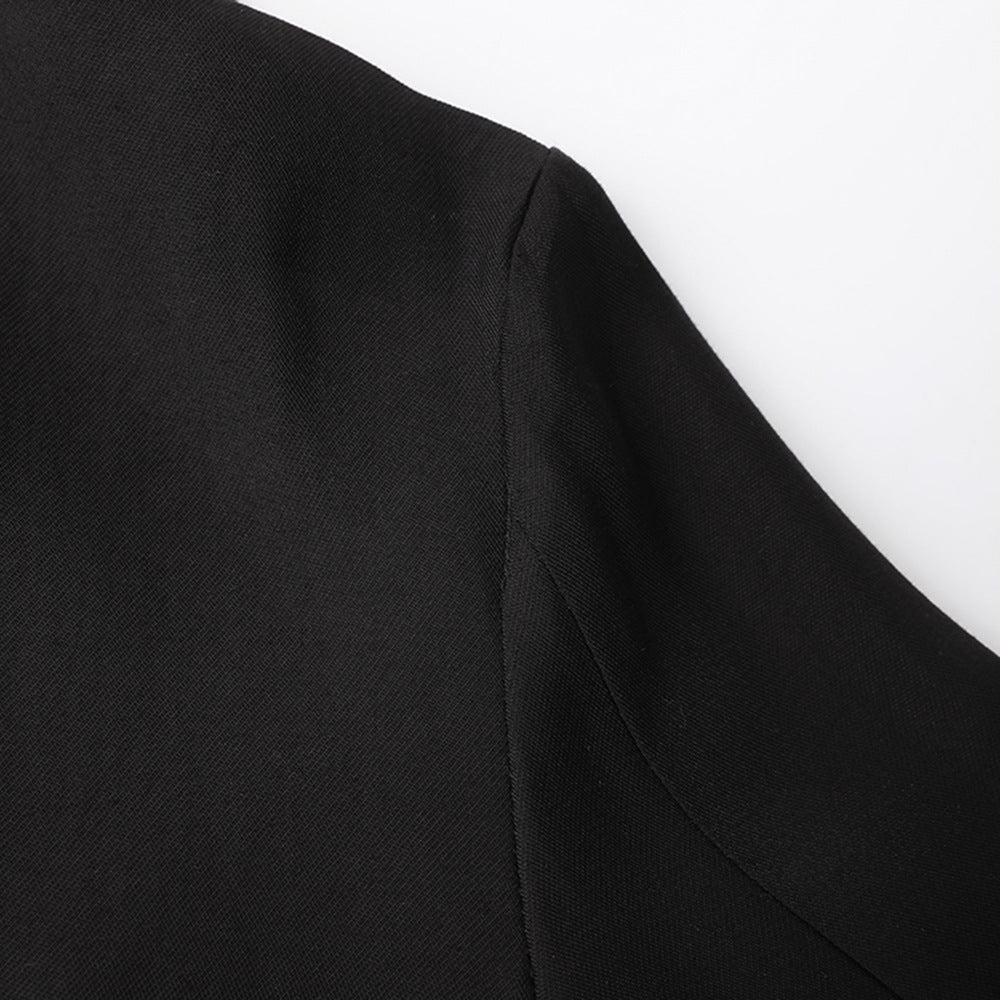 AIIZIE MELANY SEE THROUGH LACE UP SHIRT IN BLACK - product image