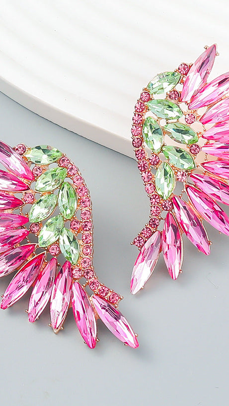 RAINBOW RHINESTONE EARRINGS