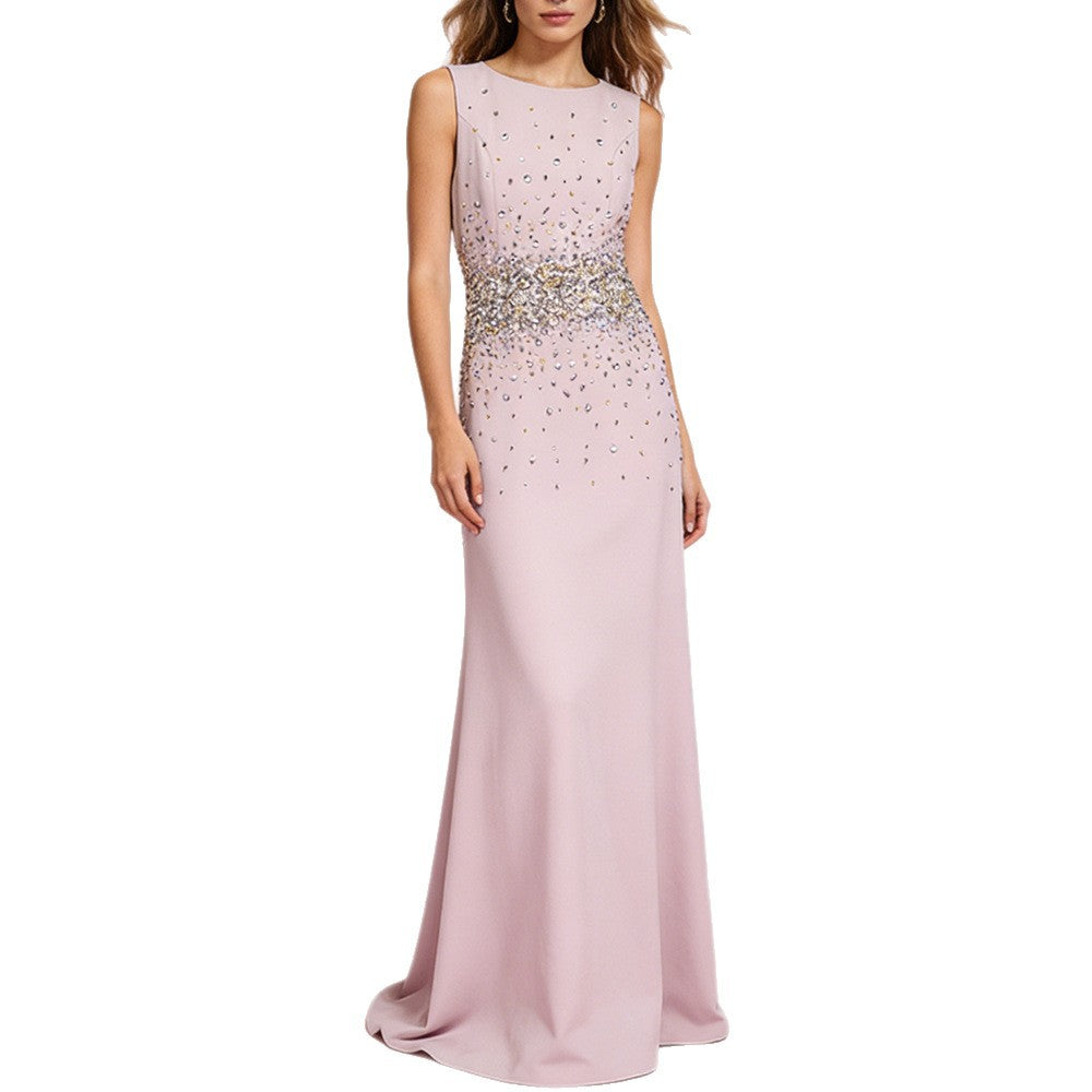 AIIZIE Pink Sleeveless Vest Maxi Dress - product image