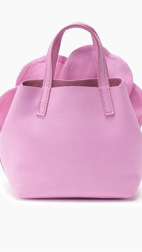 FLORAL PU LEATHER HANDBAG