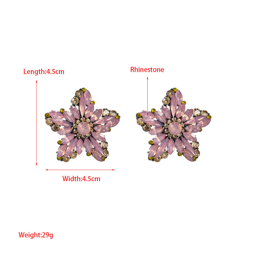 BLUMEN-STRASS-OHRRINGE 