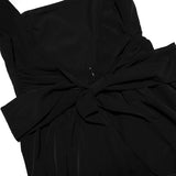 BACKLESS BOW MINI DRESS IN BLACK