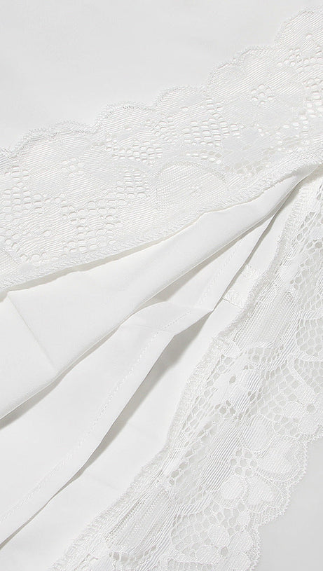 MINI ABITO IN PIZZO DI RASO