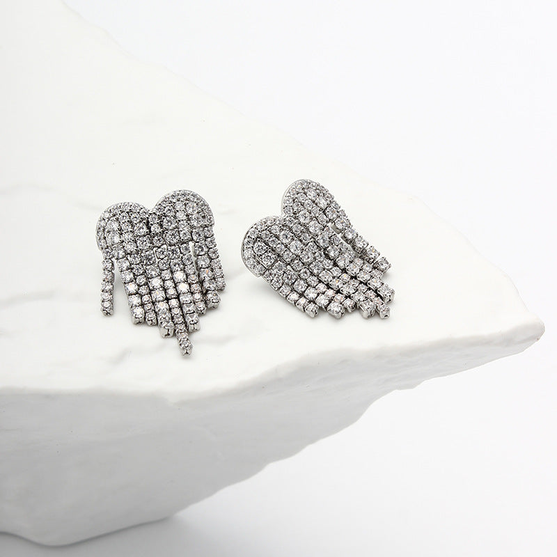 ORECCHINI CON NAPPA A CUORE