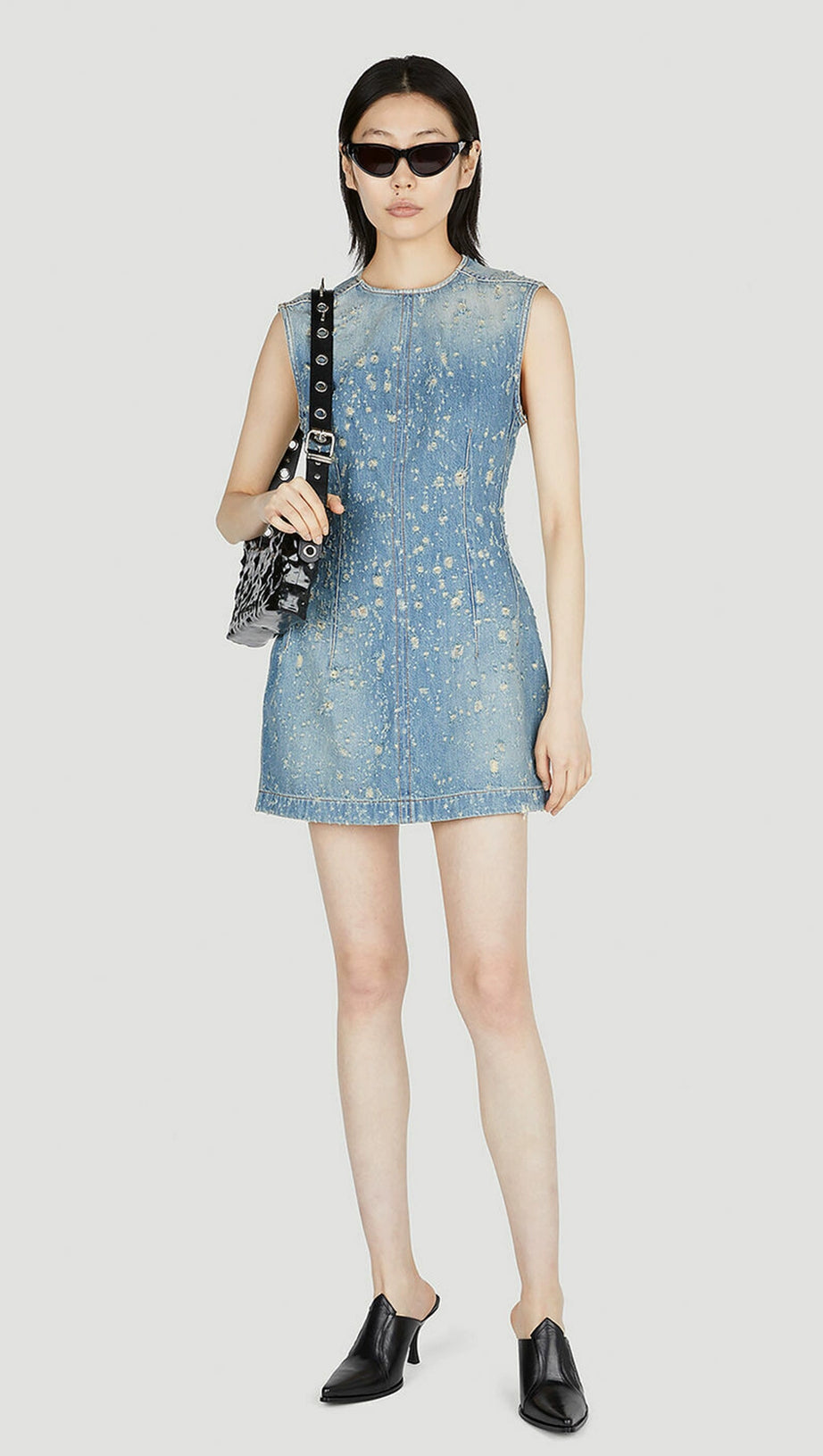 TUNIC MINI DRESS IN BLUE