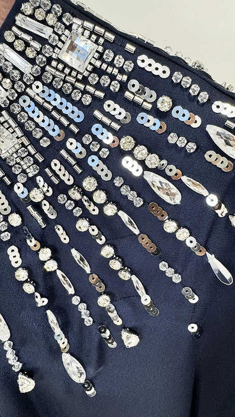 BLUE PALLADIUM DRESS