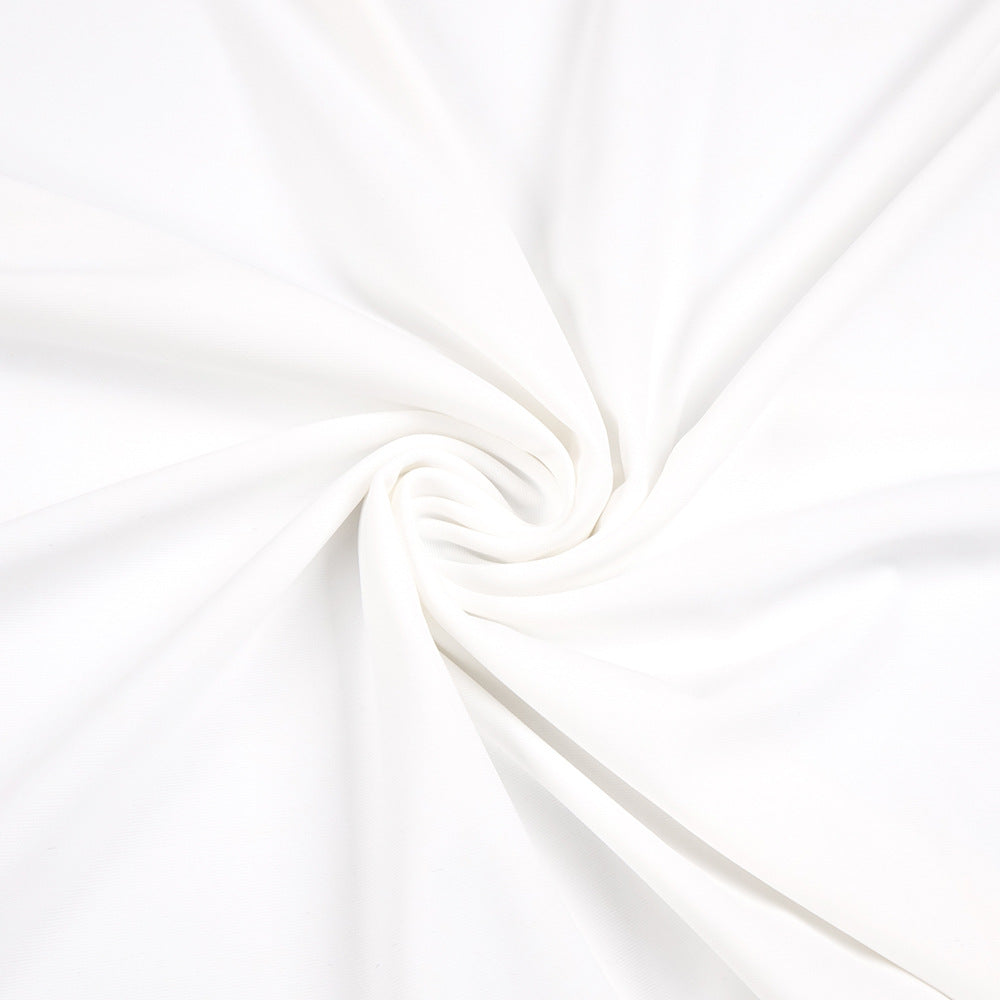 AIIZIE ROUND NECK RIBBON KNOT MAXI DRESS IN WHITE - product image