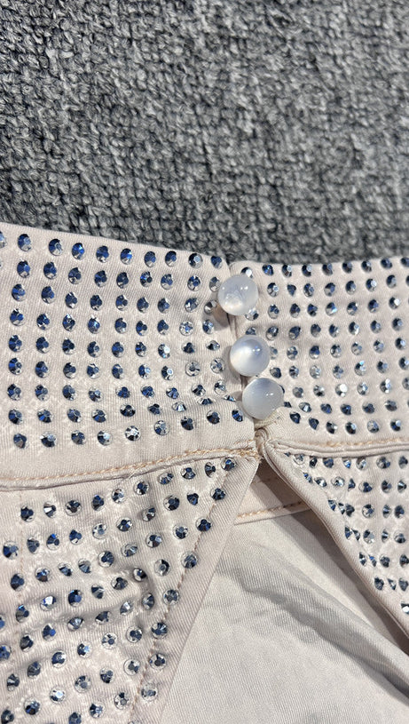 RUCHED SEQUIN BODYCON MAXI DRESS IN APRICOT