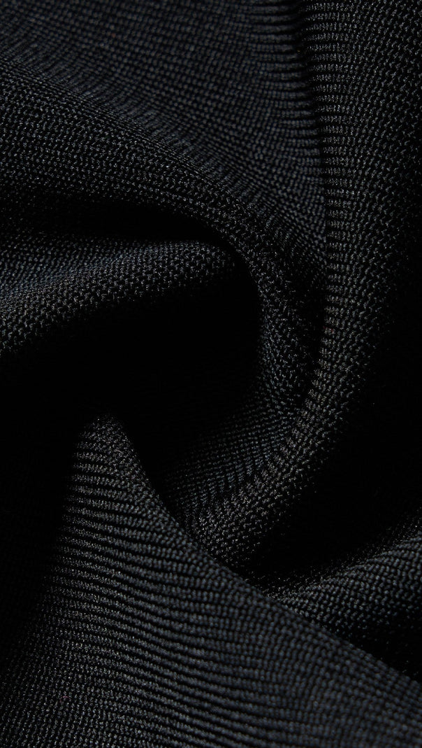 Alexandra – Figurbetontes Bandage-Minikleid in Schwarz