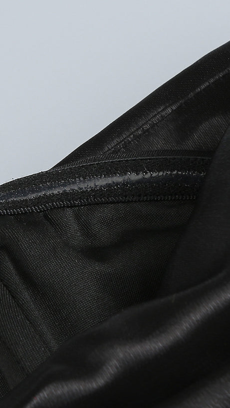 SOPHIA OFF SHOULDER RUCHED MAXI SLIT DRESS IN BLACK