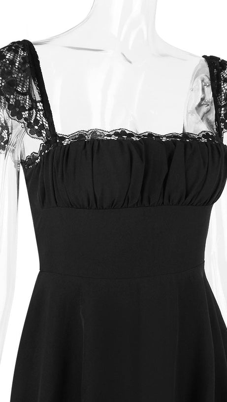 MINI ABITO IN PIZZO DI RASO