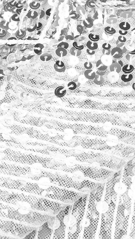 TASSEL SEQUIN BLACK CORSET MAXI DRESS