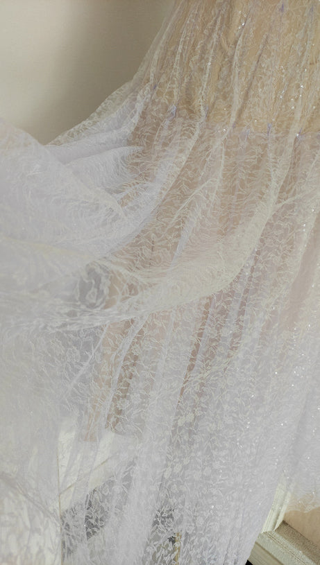 CAROL DRAPED LACE MAXI DRESS IN VIOLET