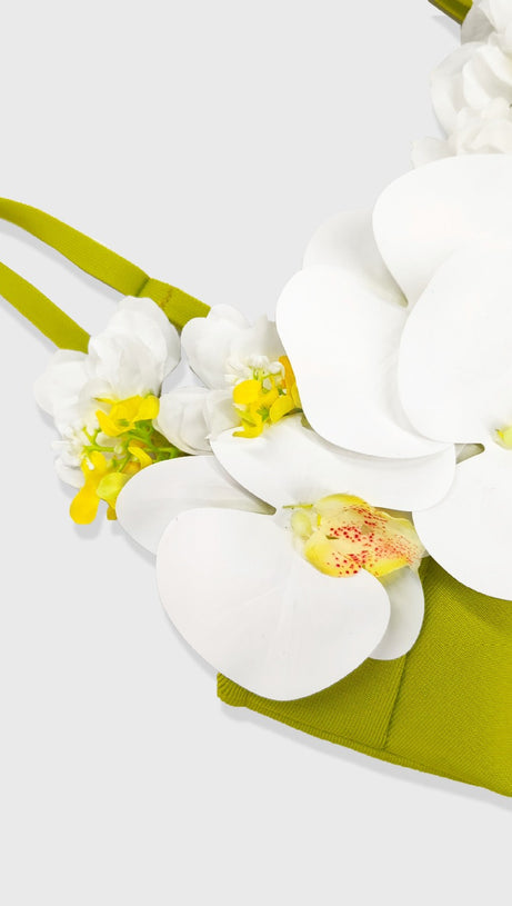 ABITO CON BENDAGGIO A FIORI, ABITO DA SERA, FESTA, STILE VACANZE AL MARE, GONNA