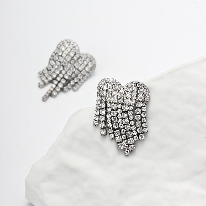 ORECCHINI CON NAPPA A CUORE