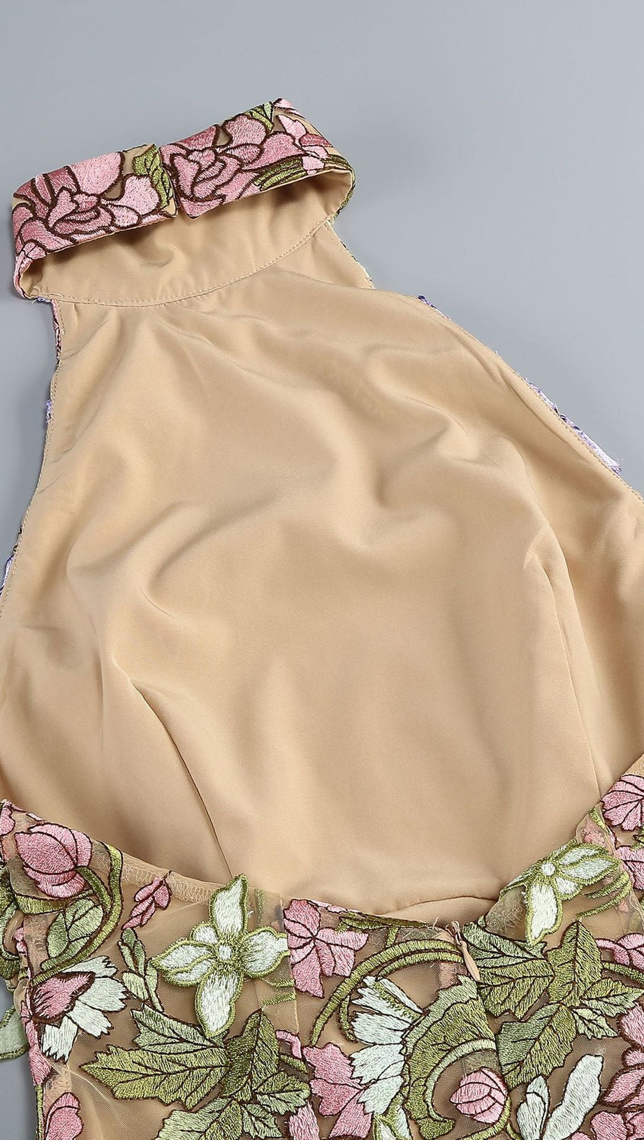 URSULA FLORAL PRINT HALTER NECK MINI DRESS