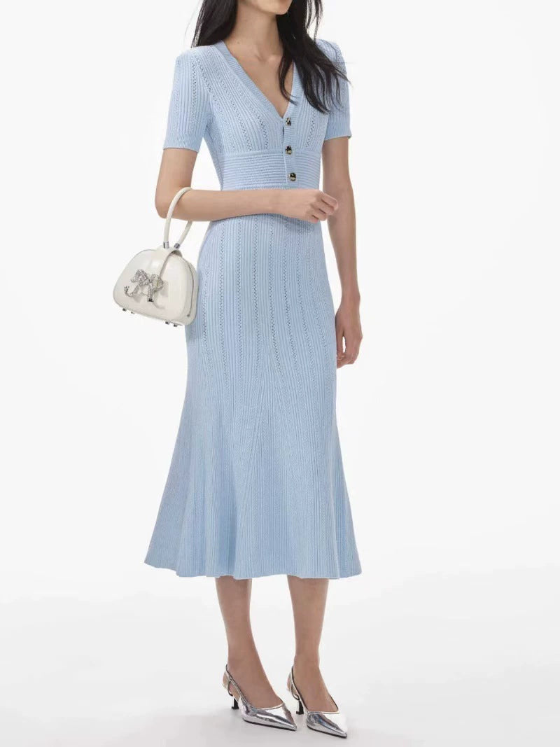 AIIZIE DOLORES POINTELLE MIDI DRESS - product image