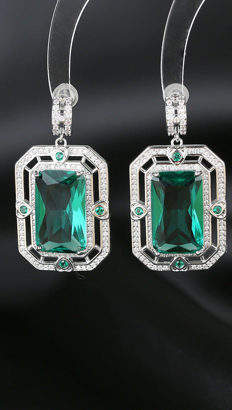 ZIRCON GEOMETRIC EARRINGS