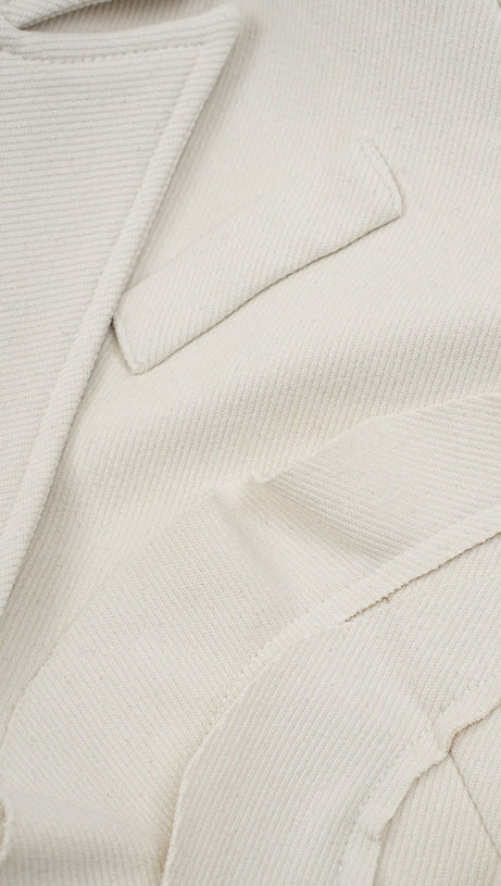 CAPPOTTO IN DENIM CON VOLANT A FIORI ALLARD