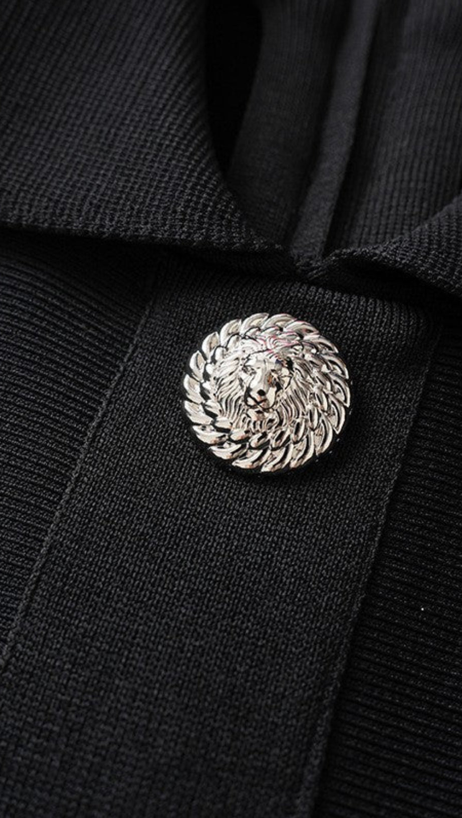 KRISTIN BLACK KNITTED MINI DRESS