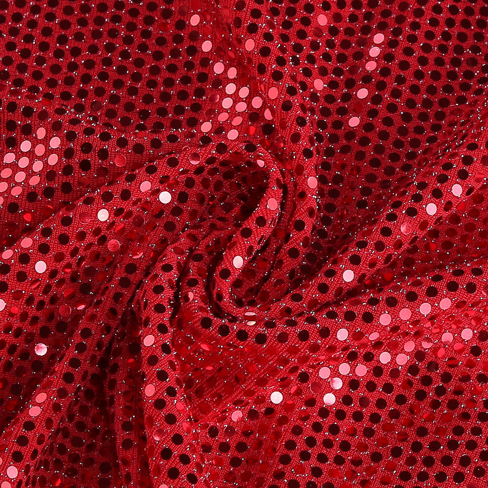 AIIZIE FLOWER EMBELLISHED CUTOUT SEQUIN MAXI DRESS IN RED - product image