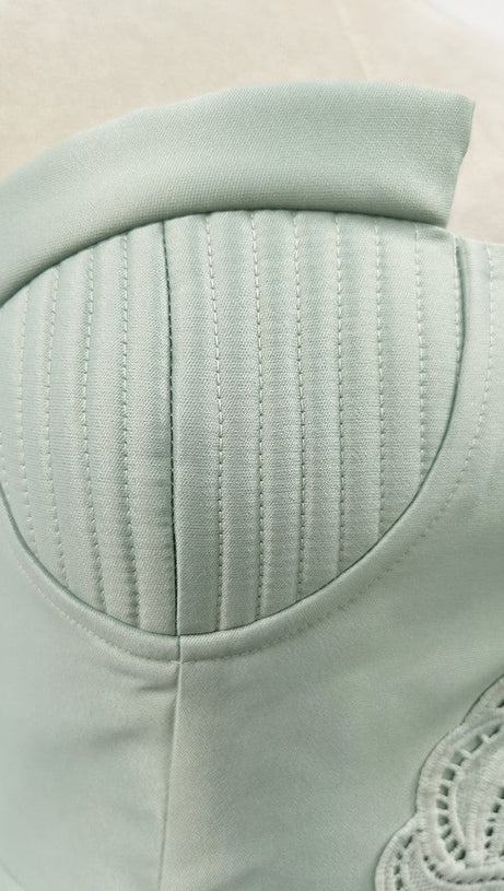 THERA MINIKLEID MIT BLUMENVERZIERUNG IN HELLBLAU