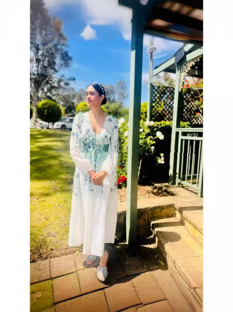 AIIZIE MADRID FLORAL PRINT MIDI DRESS - product image