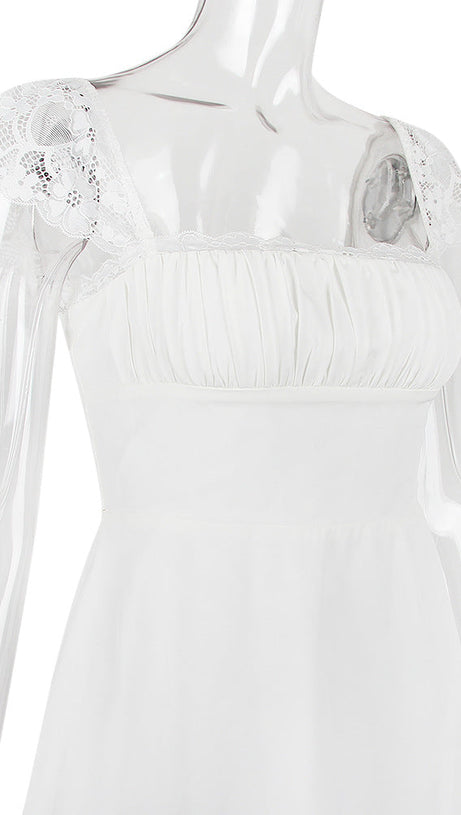 MINI ABITO IN PIZZO DI RASO