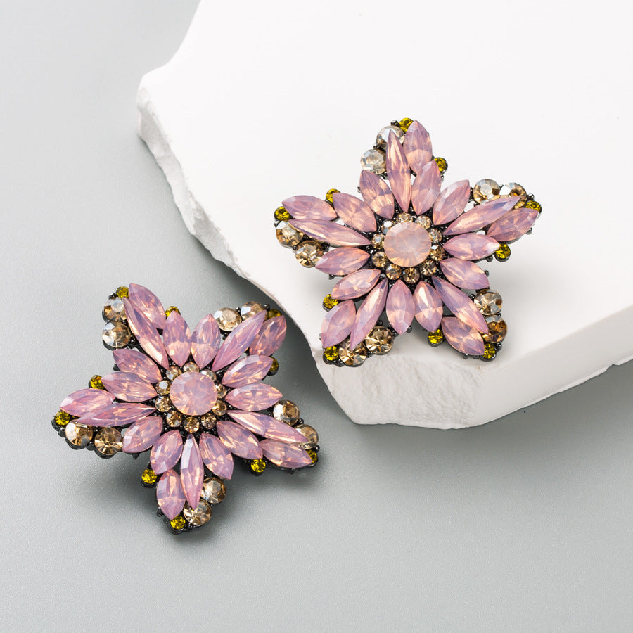 BLUMEN-STRASS-OHRRINGE 