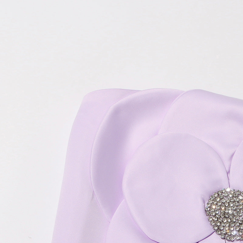 3D BLUMEN TOPS IN LILA