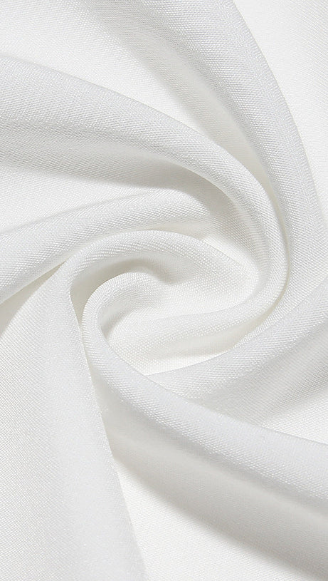 LACE CORSET MINI DRESS IN WHITE