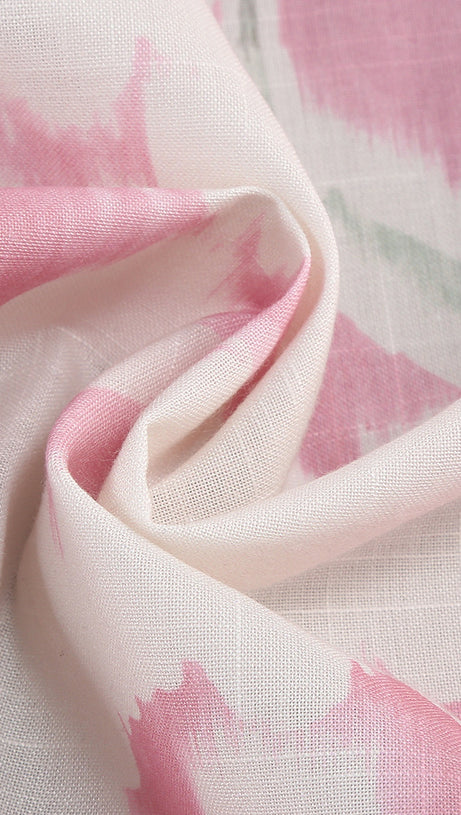 Cremefarbenes Satin-Korsett-Minikleid mit Knopfleiste vorne 