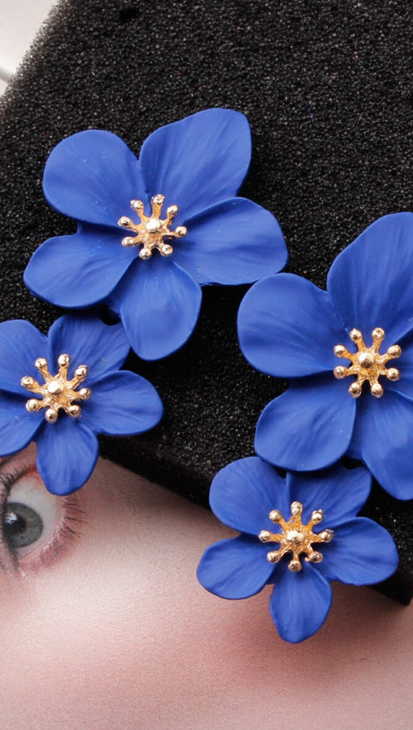 DOUBLE FLOWER EARRINGS