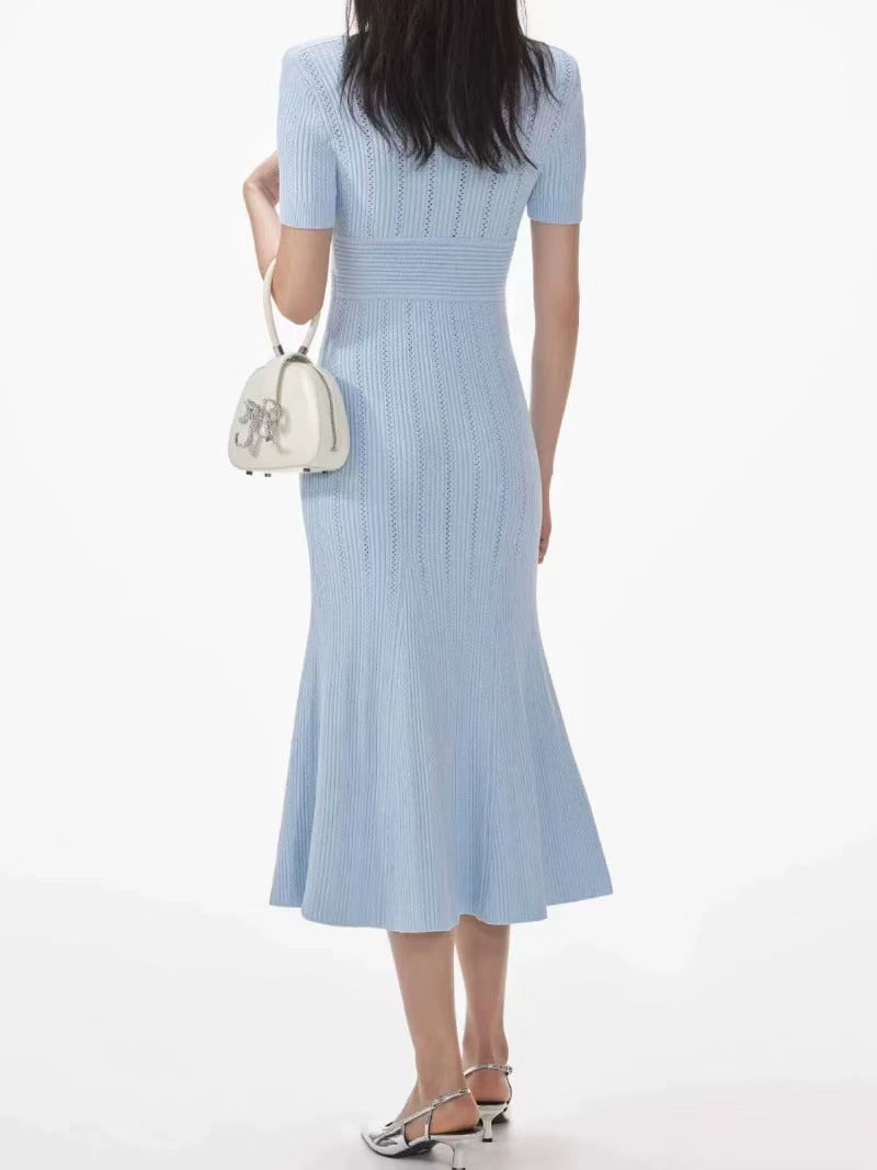 AIIZIE DOLORES POINTELLE MIDI DRESS - product image
