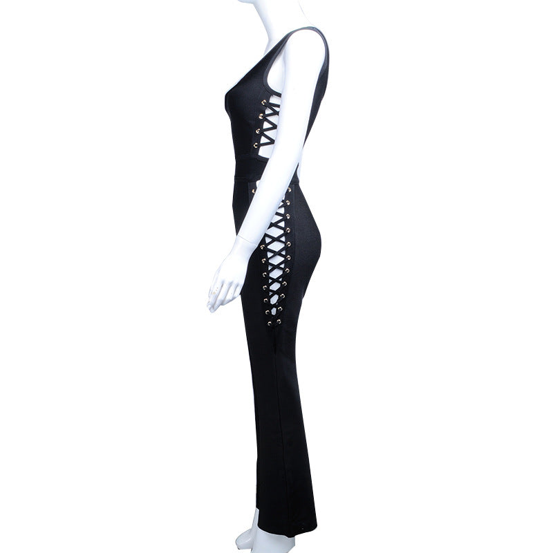 BLACK TIE - WAIST JUMPSUIT