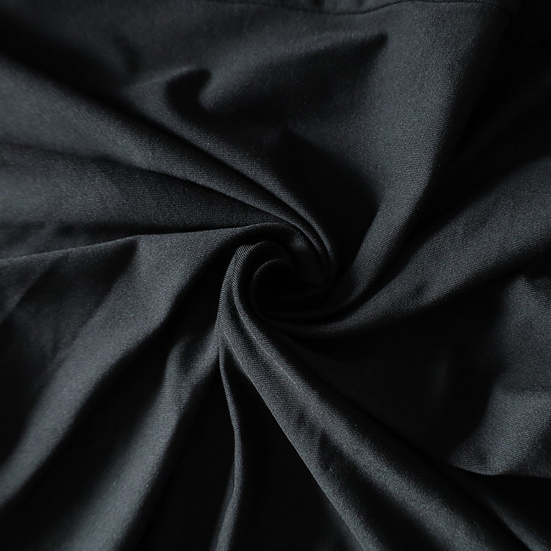 FLOWER HALTER CUT OUT DRESS IN BLACK