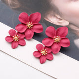 DOUBLE FLOWER EARRINGS