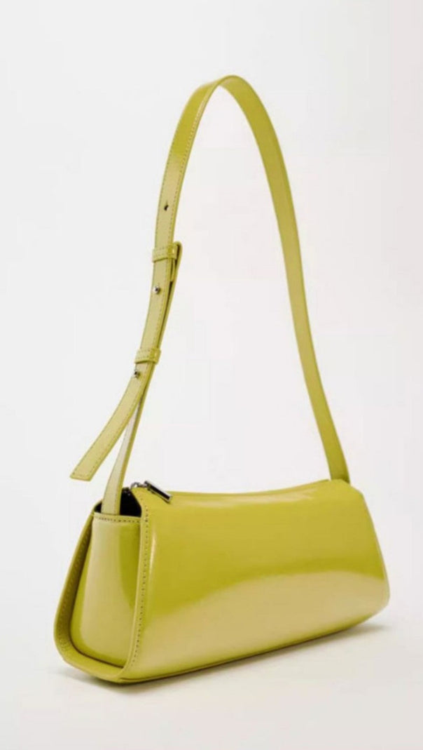 AIIZIE JAMIE MIRROR LEATHER BAGUETTE BAG - product image