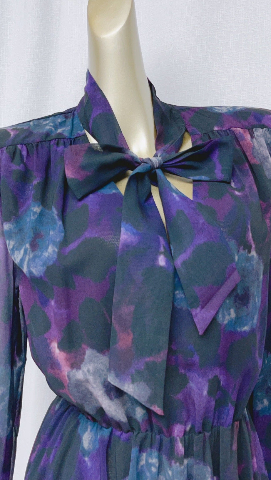 PURPLE FLORAL COCKTAIL MINI DRESS