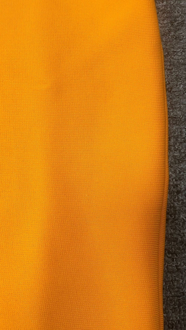 AIIZIE YELLOW SPAGHETTI STRAP BACKLESS MIDI DRESS - product image