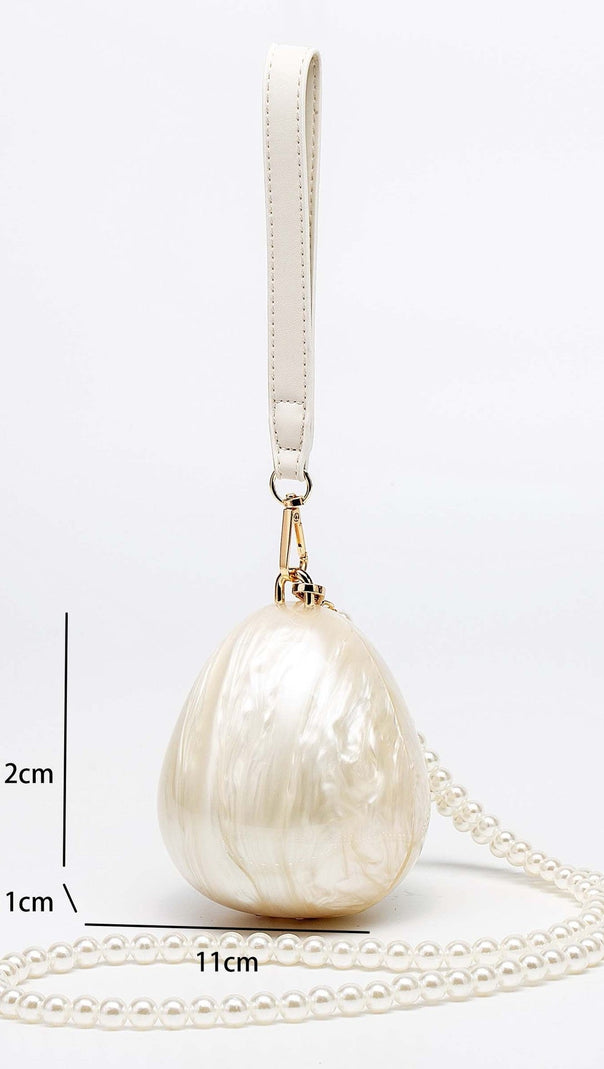 AIIZIE PEARL STRAP EGG BAG - product image