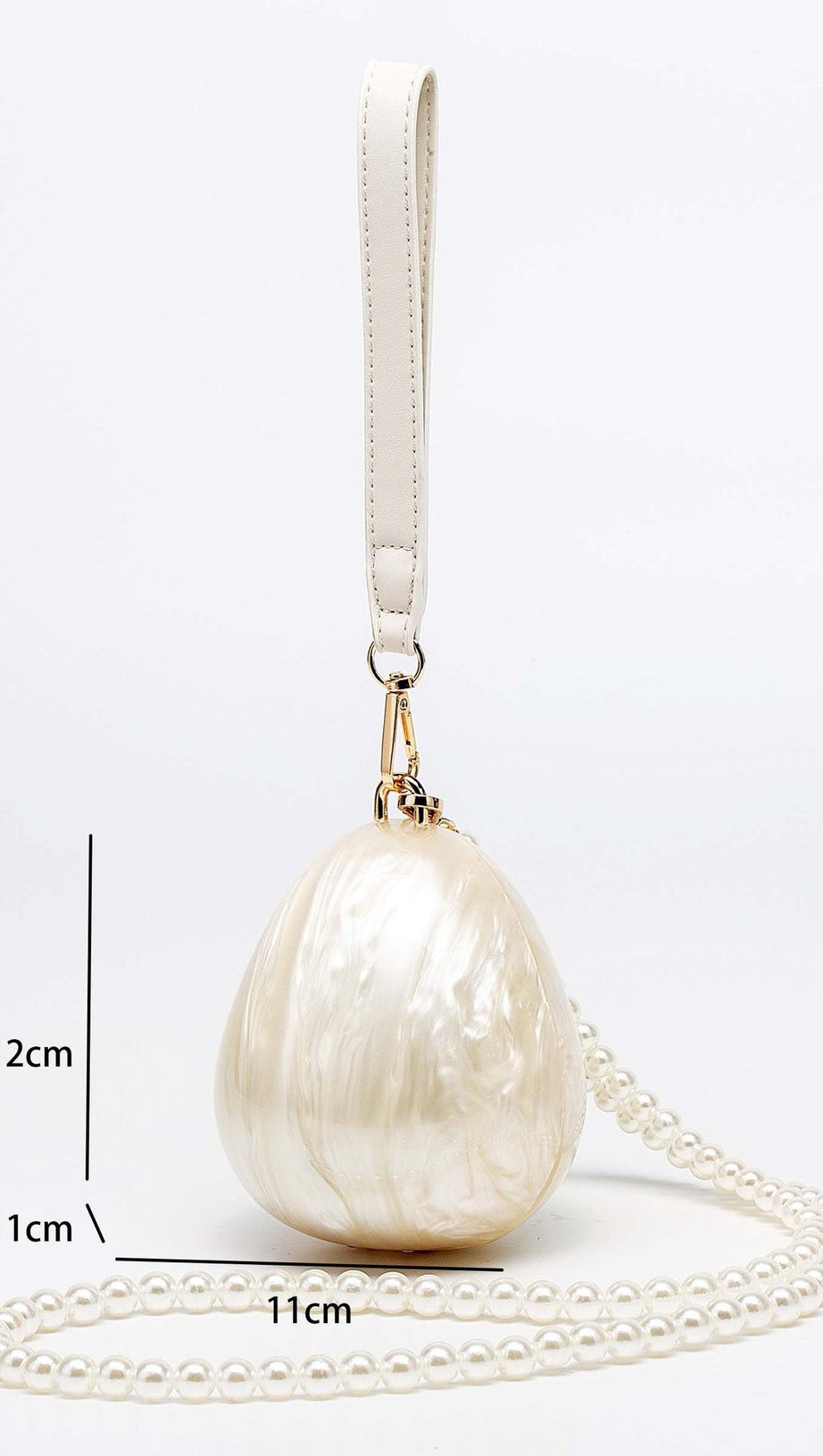 PEARL STRAP EGG BAG
