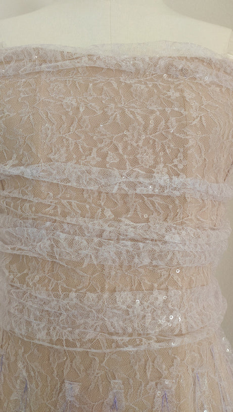 CAROL DRAPED LACE MAXI DRESS IN VIOLET