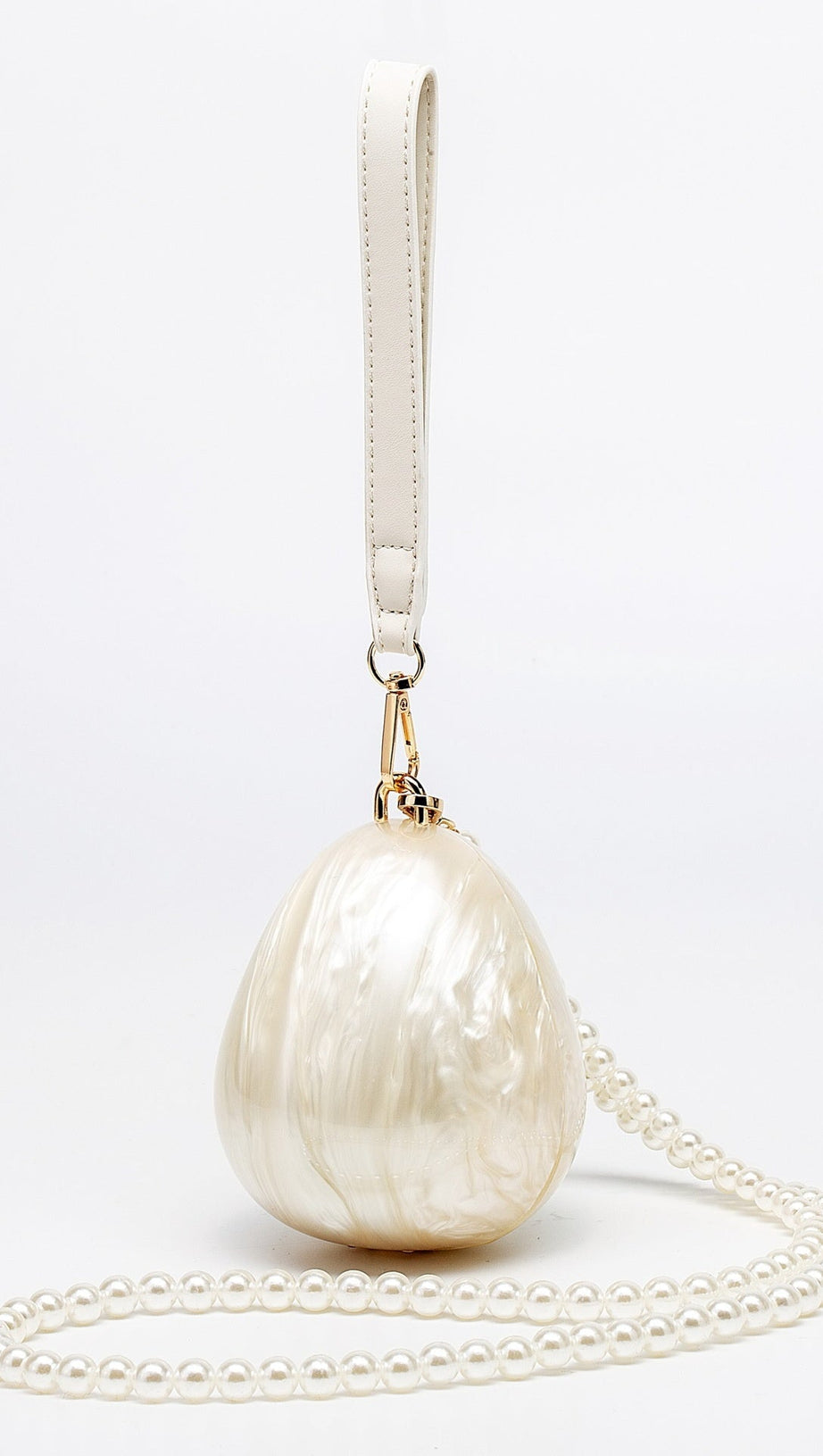 PEARL STRAP EGG BAG
