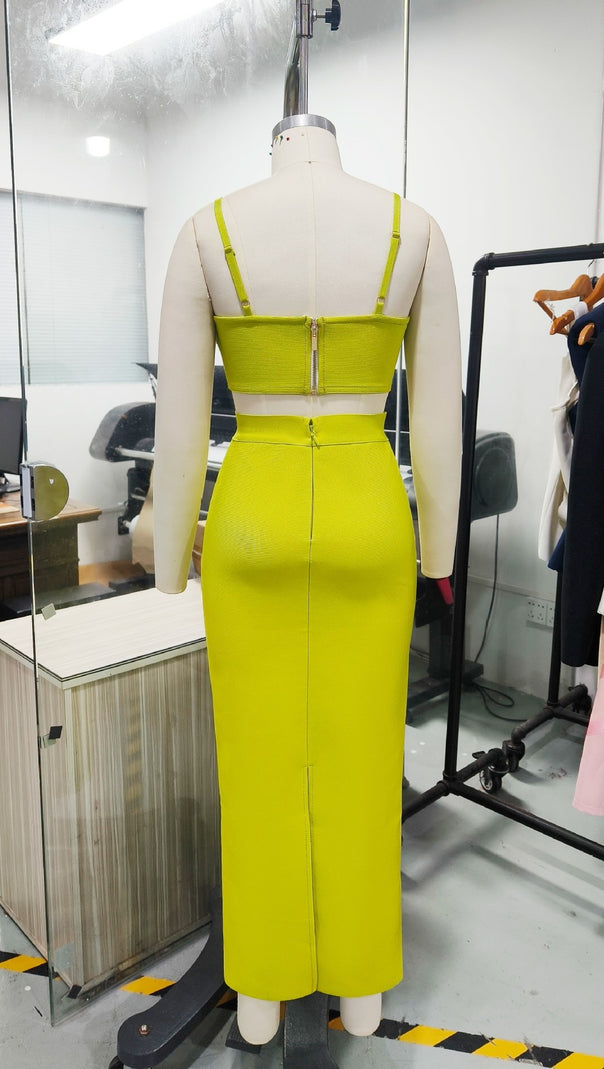 AIIZIE BODY FLOWER BANDAGE DRESS EVENING DRESS PARTY SEASIDE HOLIDAY STYLE SUIT SKIRT - product image