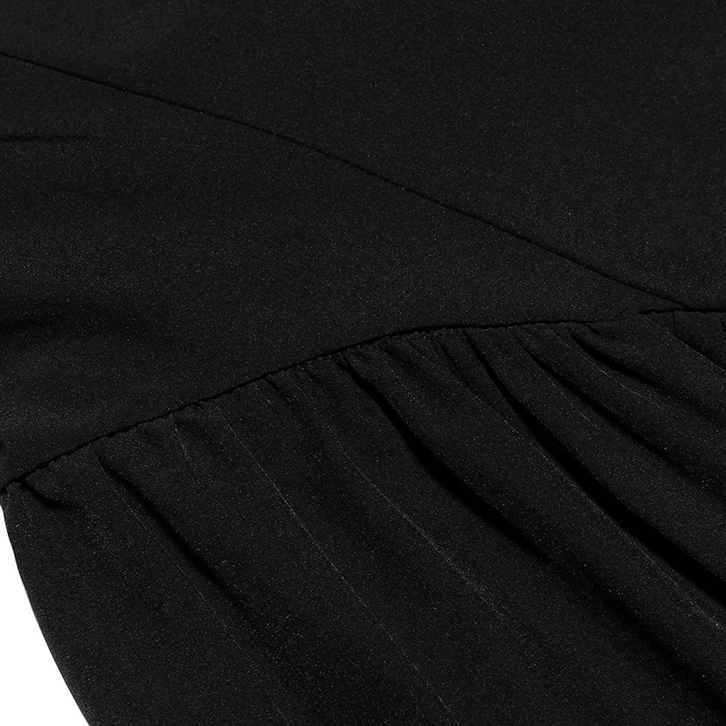 BACKLESS BOW MINI DRESS IN BLACK