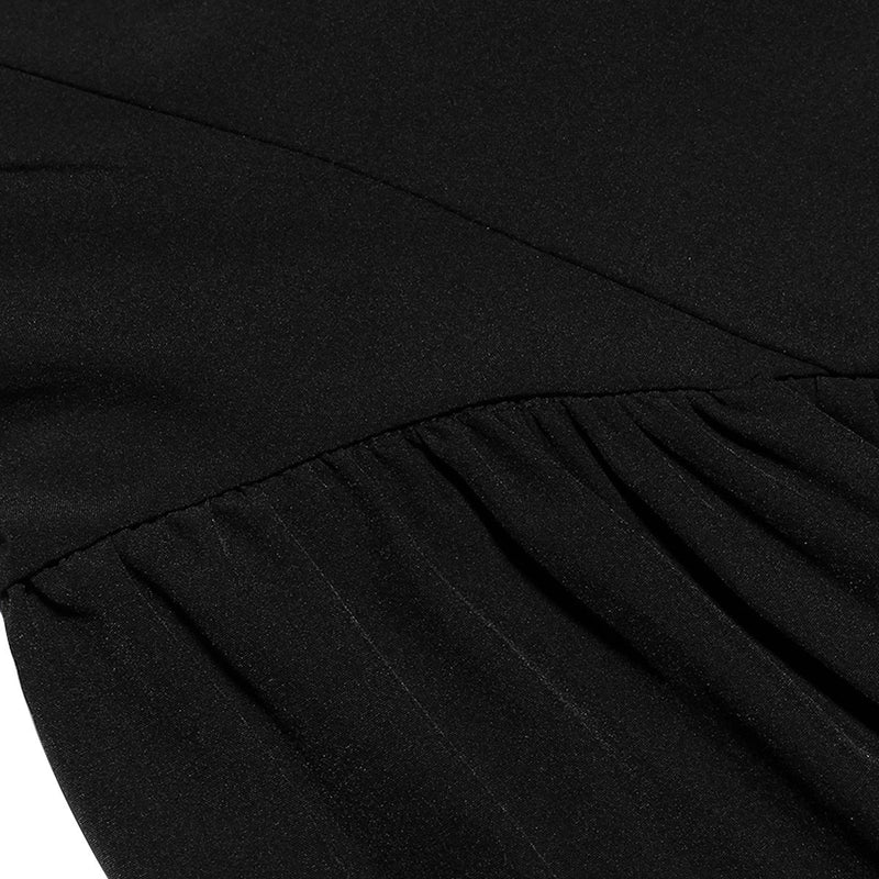 BACKLESS BOW MINI DRESS IN BLACK