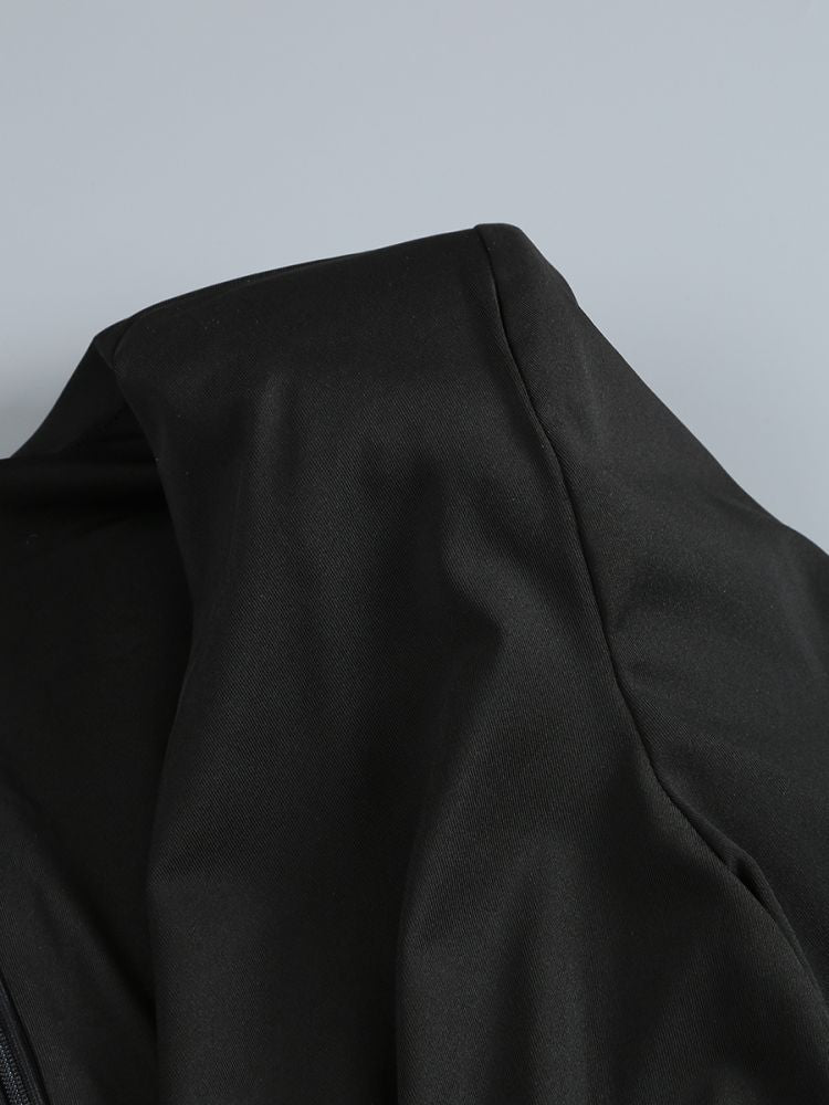 BERNICE LANGÄRMELIGES, DRAPIERTES, VERZIERTES MAXIKLEID IN SCHWARZ