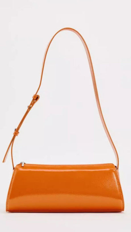 JAMIE MIRROR LEATHER BAGUETTE BAG