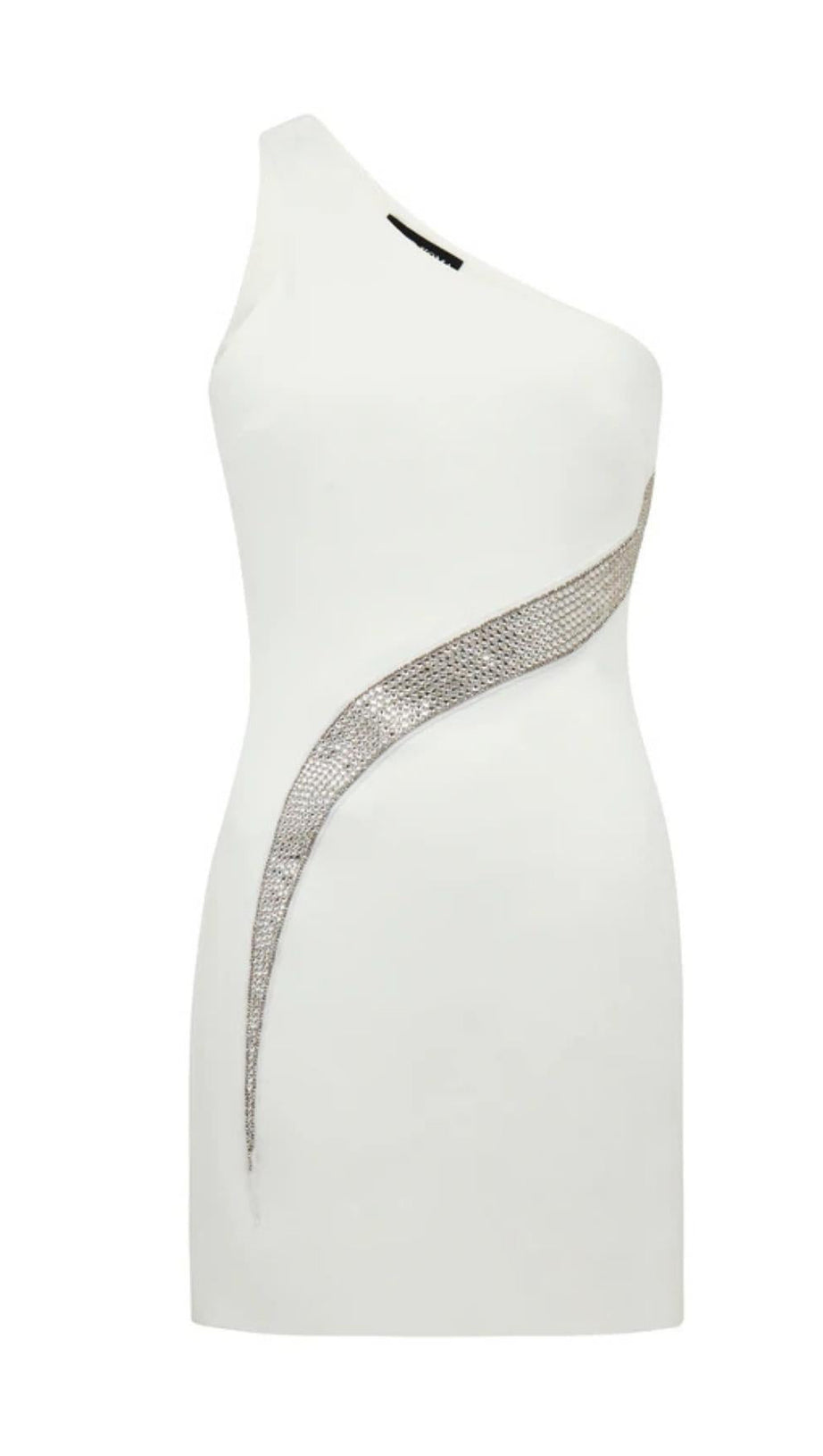 ONE SHOULDER MINI DRESS IN BLACK